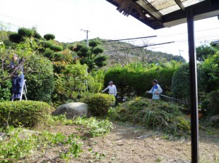 太宰府市石坂　工務店様よりご依頼　植栽定期管理