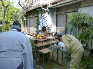 大野城市筒井　造園工事　池埋め