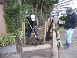 筑紫野市湯町　大丸別荘植込み