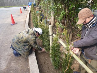 筑紫野市湯町　大丸別荘植込み