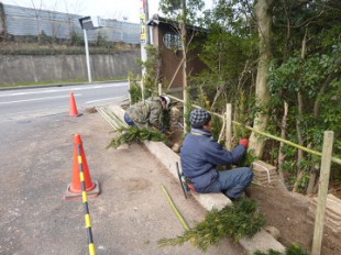 筑紫野市湯町　大丸別荘植込み